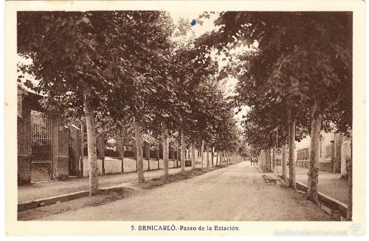 Postkarten: BENICARLO - PASEO DE LA ESTACION - N&Uacute;M. 5
