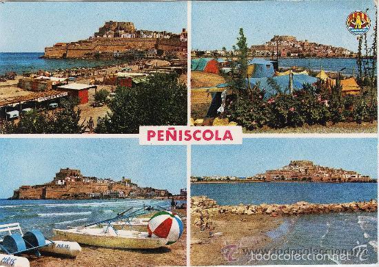 Postcards: pe&ntilde;iscola.- castellon.- varios aspectos de la villa.- ed. raymond n&ordm; 5 .- nueva