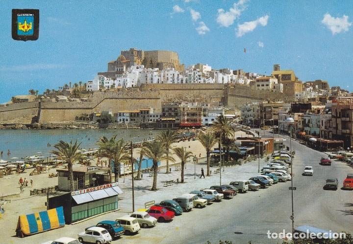 Cartes Postales: PE&Ntilde;ISCOLA - VISTA PLAYA  SEAT 600 - RENAULT COCHE VARIAS MARCAS N&ordm; 85 -E COMAS ALDEA A&Ntilde;O 1974 -NUEVA