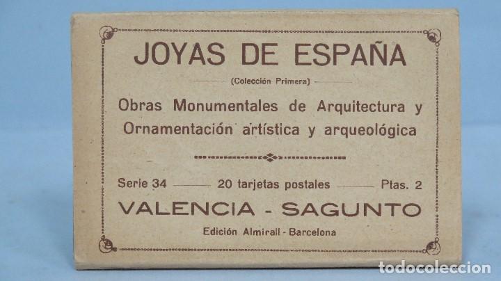 Postales: 20 POSTALES. VALENCIA-SAGUNTO. JOYAS DE ESPA&Ntilde;A. SERIE 34 COMPLETA