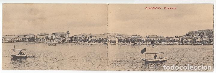 Postkarten: ALICANTE.- PANORAMA (POSTAL DOBLE)