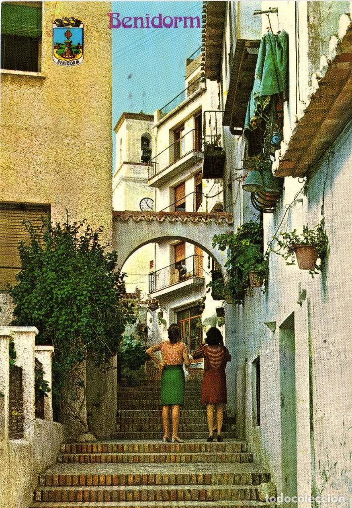 Postcards: POSTAL DE ALICANTE-BENIDORM-CALLE LOS GATOS