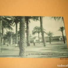 Postales: ANTIGUA POSTAL DE ALICANTE - PASEO DE GOMIZ DEL HOTEL PASTOR Y EDICIONES RABADÁN AÑO 1930S