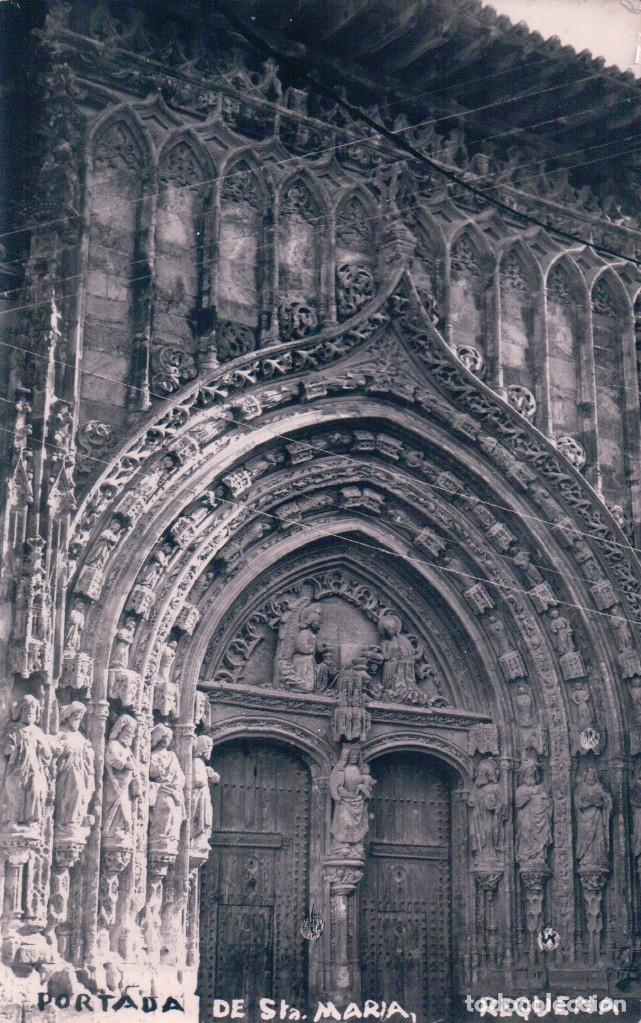 Cartes Postales: POSTAL FOTOGRAFICA DE REQUENA - PORTADA DE STA MARIA
