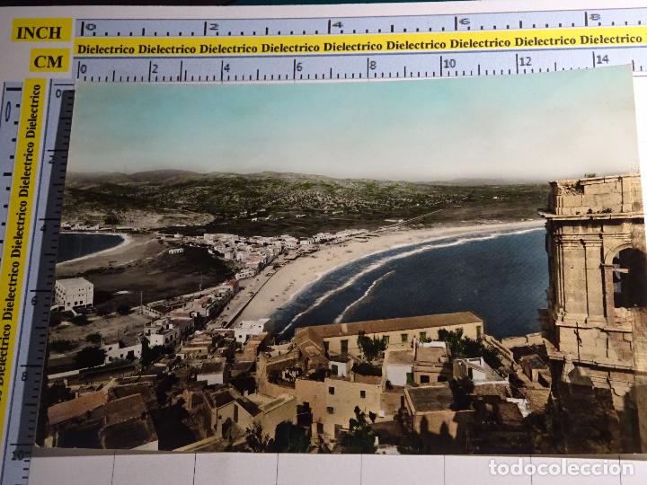 Postkarten: POSTAL DE CASTELL&Oacute;N. A&Ntilde;OS 50. PE&Ntilde;&Iacute;SCOLA, VISTA PARCIAL Y PLAYA. 156 BROMOCROM. 1552