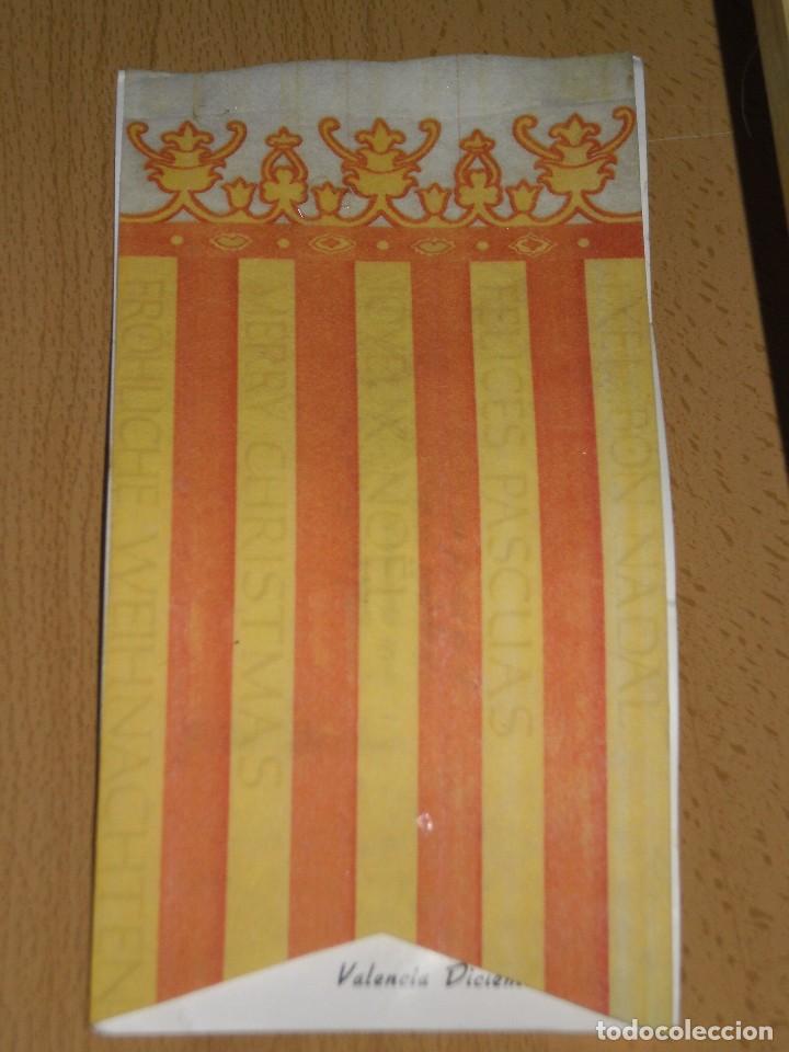 Postcards: POSTAL FELICITACI&Oacute;N NAVIDE&Ntilde;A CON TAPA EN TELA , MUY RARA . DICIEMBRE A&Ntilde;O 1977 . 21 X 10 CMS