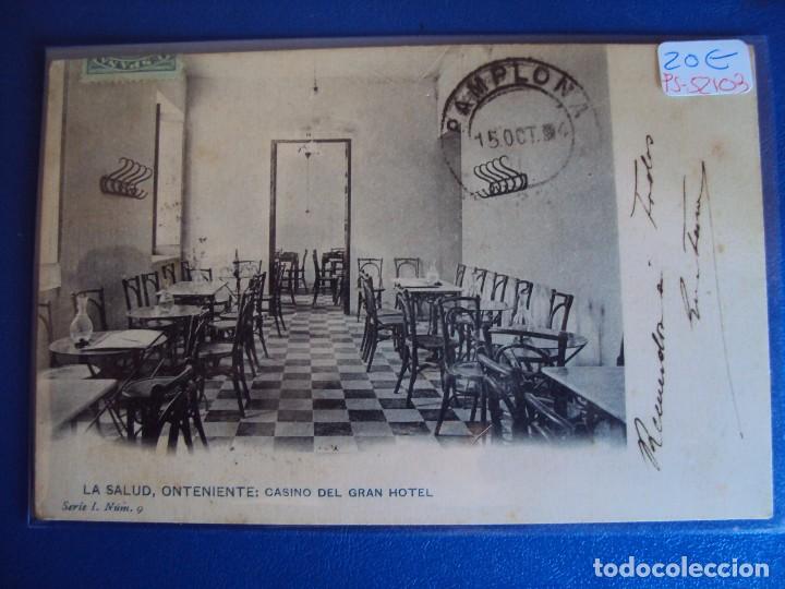 Postales: (PS-52103)POSTAL DE LA SALUD,ONTENIENTE-CASINO DEL GRAN HOTEL.ARCHIVO CELESTINO MUGA DIEZ.