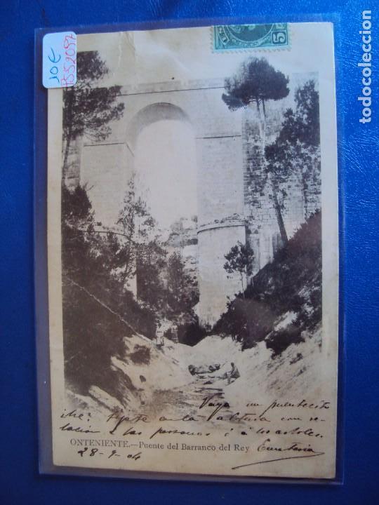 Postales: (PS-52097)POSTAL DE ONTENIENTE-PUENTE DEL BARRANCO DEL REY.ARCHIVO CELESTINO MUGA DIEZ.