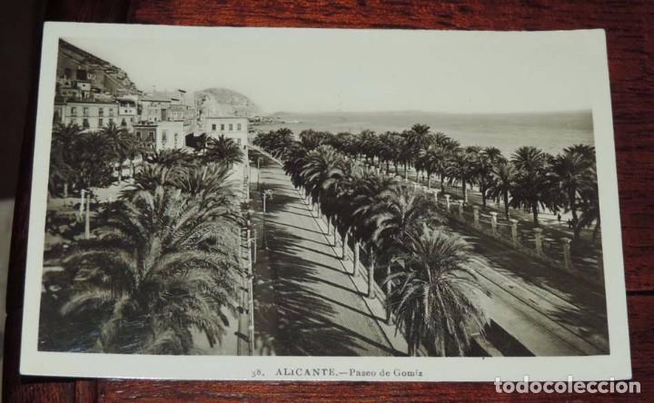 Postkarten: POSTAL DE ALICANTE, PASEO DE GOMIZ, N. 38, ED. L. ROISIN, NO CIRCULADA.