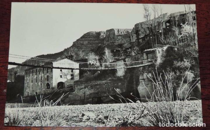 Postais: FOTO POSTAL FOTOGR&Aacute;FICA. PUENTE COLGANTE. CAMPOS DE ARENOSO. CASTELLON. NO CIRCULADA. ESCRITA. ED. C