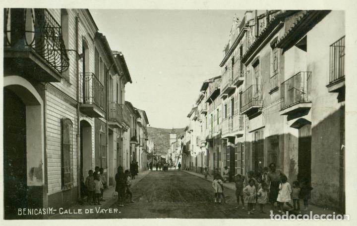 Postais: CASTELLON BENICASIM BENICASSIM CALLE DE VAYER. CIRCULADA EN 1932 A B&Eacute;LGICA