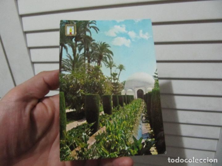 Postales: ALICANTE-ELCHE-6-PARQUE MUNICIPAL-MUSEO-ESCUDO DE ORO