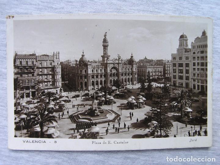 Postal Valencia - Plaza E. Castelar - Principio - Comprar Postales ...