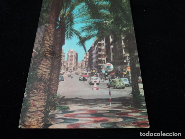 Postkarten: alicante explanada y rambla circulada 1964