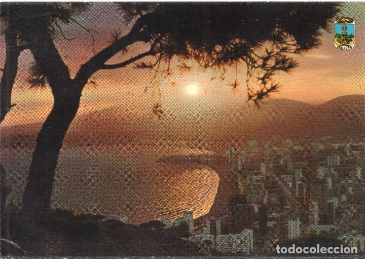 Postales: BENIDORM -PUESTA DE SOL - Foto 1