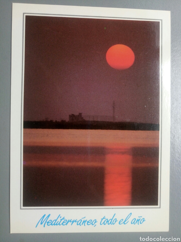Postales: Postal mediterr&aacute;neo todo el a&ntilde;o puesta de sol la albufera