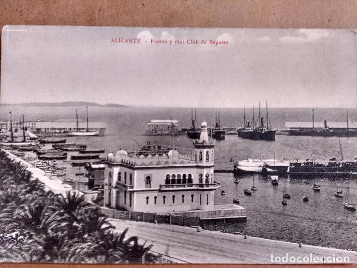 Postkarten: ALICANTE, PUERTO Y REAL CLUB DE REGATAS