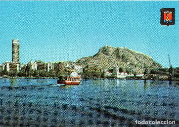 Postkarten: 292- ALICANTE.- Castillo y Puerto. EDICIONES CASANOVAS