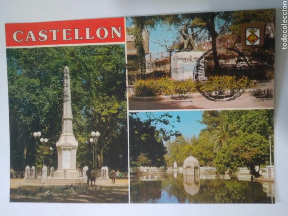 Postais: Postal circulada castellon de la plana ,paruqe ribalta a&ntilde;o 80