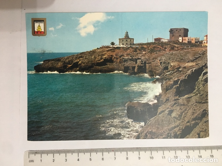 Cartes Postales: POSTAL. OROPESA DEL MAR. CASTELL&Oacute;N. Faro y torre del Rey. V. COMAS ALDEA. H. 1960?