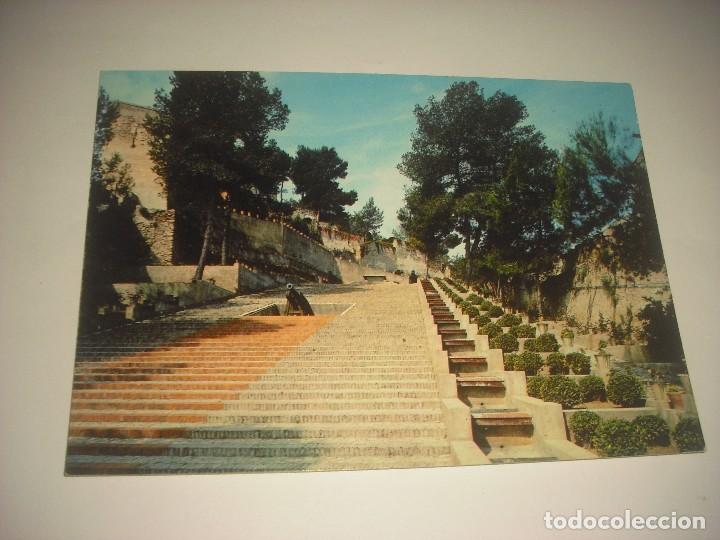Cartoline: JATIVA 25 , EL CASTILLO . ESCALERA REAL, ESCRITA