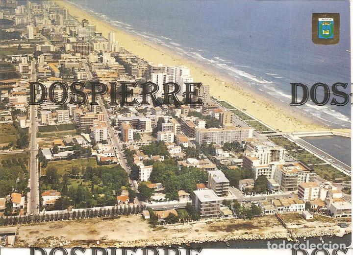 Cartoline: POSTAL, GANDIA-VALENCIA, VISTA A&Eacute;REA DE LA PLAYA, SIN CIRCULAR