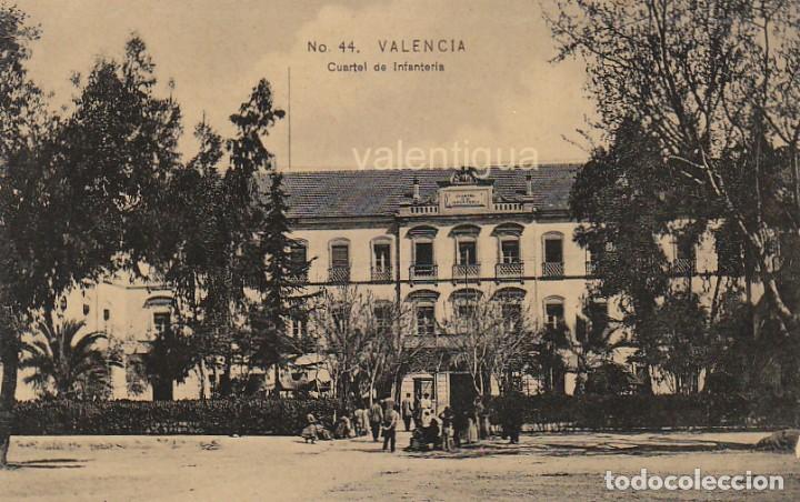 Postcards: Antigua postal Cuartel Infanter&iacute;a Valencia Colecci&oacute;n E B P n&ordm; 44 Principios siglo XX Sin circular aa