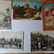 Postales: LOTE DE 5 POSTALES ANTIGUAS DE VALENCIA, VER FOTOS