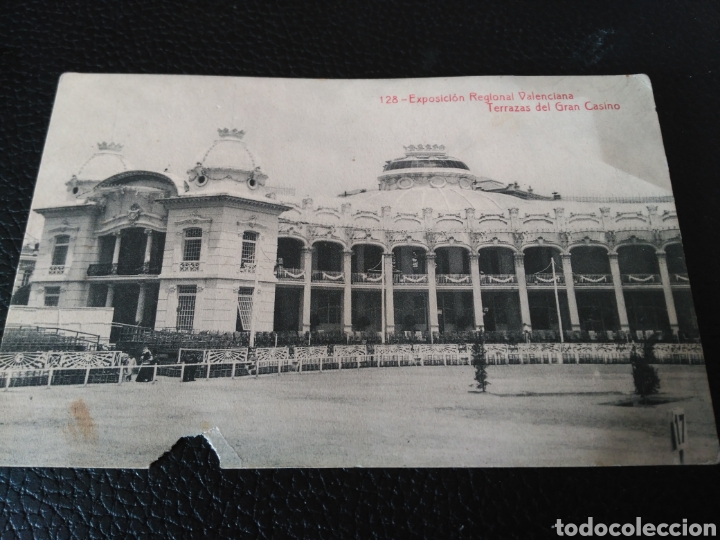 Postkarten: Fototipia Thomas, posral 128 Exposici&oacute;n Regional valenciana, Terrazas Gran Casino