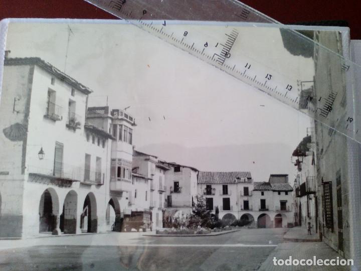 Cartoline: postal fotografica - forcall (castellon) plaza mayor - escrita 1970
