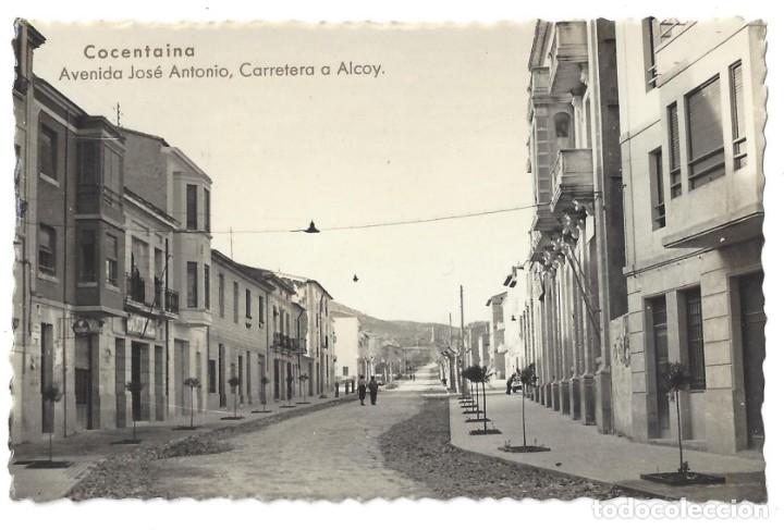 Cartoline: POSTAL SIN IMPRESI&Oacute;N EN EL REVERSO- COCENTAINA.- AVENIDA JOS&Eacute; ANTONIO. ALICANTE- SIN CIRCULAR
