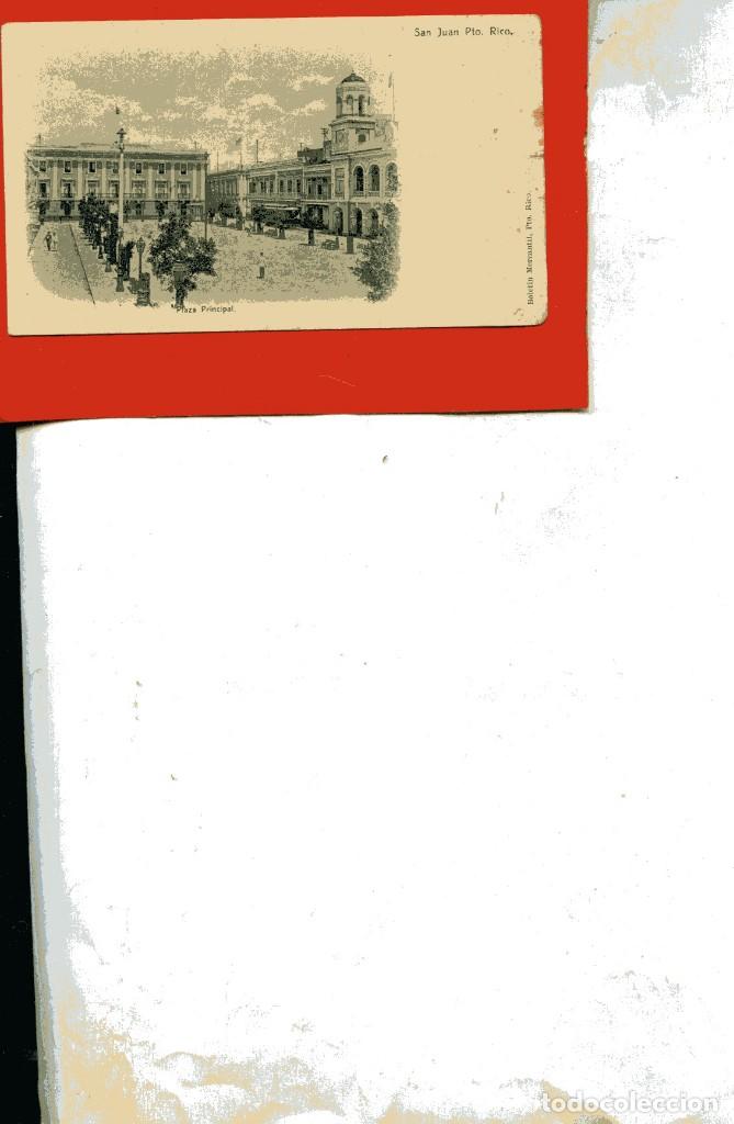 Postais: postal San Juan (Puerto Rico) PLAZA PRINCIPAL REVERSO SIN DIVIDIR anterior a 1905 nnni