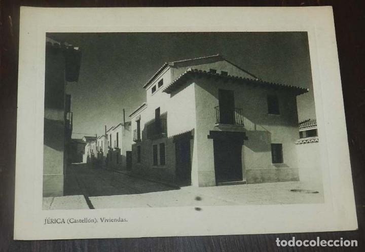 Postais: LAMINA TIPO POSTAL DE JERICA, CASTELLON, VIVIENDAS, HUECOGRABADO ARTE. MIDE 15,5 X 13 CMS.