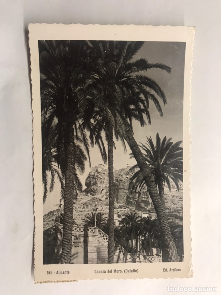 Postkarten: ALICANTE. Postal No.156, Cabeza del Moro (Detalle) Edita: ediciones Arribas (h.1945?)
