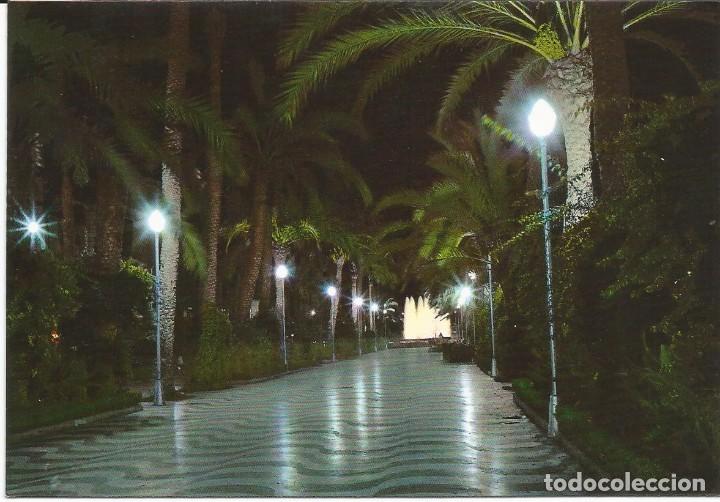 Postais: [POSTAL] Explanada de Espa&ntilde;a Alicante (visi&oacute;n nocturna) (sin circular)