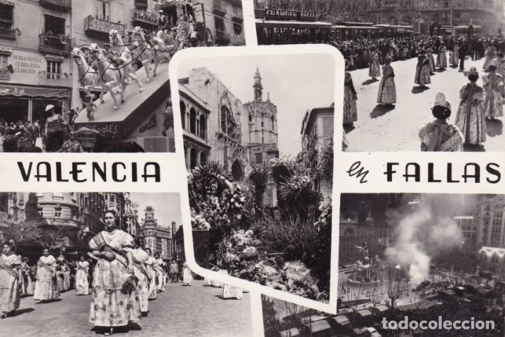 Postales: Valencia en Fallas (escrita) - Foto 1