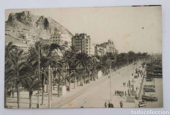 Postkarten: ALICANTE. Paseo del Puerto y Explanada. Circa: 1954