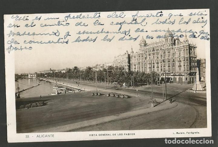 Postkarten: ALICANTE-PASEOS-33-FOTOGRAFICA ROISIN-VER REVERSO-(59.042)