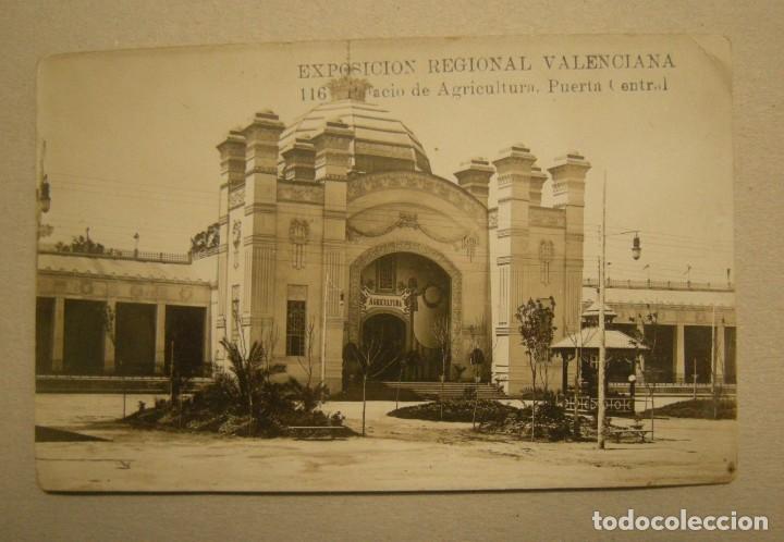 Postais: POSTAL FOTOGRAFICA EXPOSICION REGIONAL VALENCIANA N&ordm; 116 PALACIO DE AGRICULTURA PUERTA DE ENTRADA