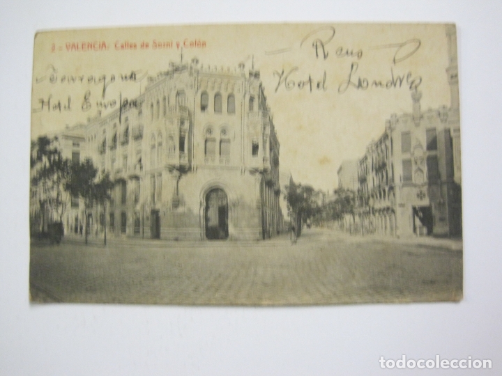 Postcards: VALENCIA-CALLES DE SORNI Y COLON-2-THOMAS-POSTAL ANTIGUA-VER FOTOS-(60.380)