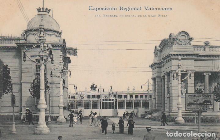 Postcards: Antigua postal Exposici&oacute;n Regional Valenciana Entrada Principal Gran Pista 1909 Andr&eacute;s Fabert S/C aa