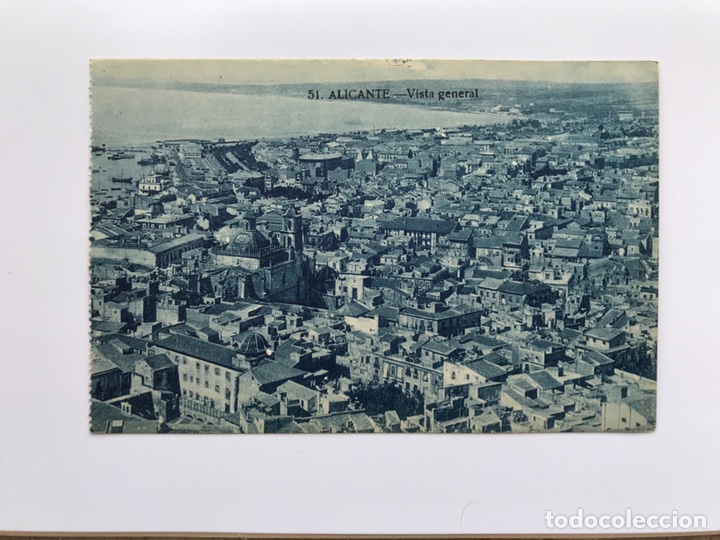 Postais: ALICANTE. Postal No.51, Vista General. Edita: Papeler&iacute;a Marimon (h.1930?) NO CIRCULADA..