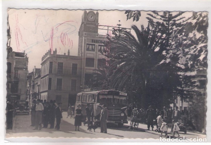 Postkarten: POSTAL DE ALCIRA - PLAZA DEL CAUDILLO .