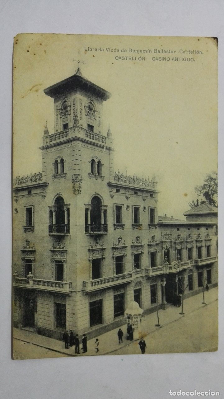 Postais: ANTIGUA POSTAL CASTELLON - CASINO ANTIGUO, FOTOTIPIA HAUSER-MENET
