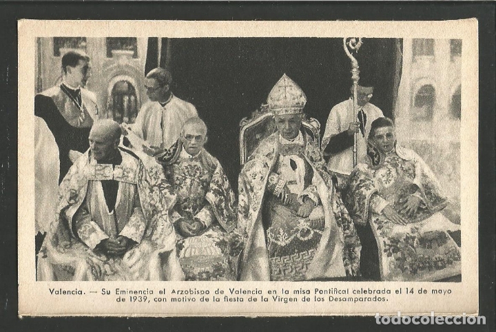 Postais: VALENCIA-EL ARZOBISPO DE VALENCIA-FOT&middot;QUINTANA-VER REVERSO-(61.594)