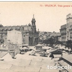 Postales: VALENCIA. VISTA GENERAL DEL MERCADO. Lote 176256419