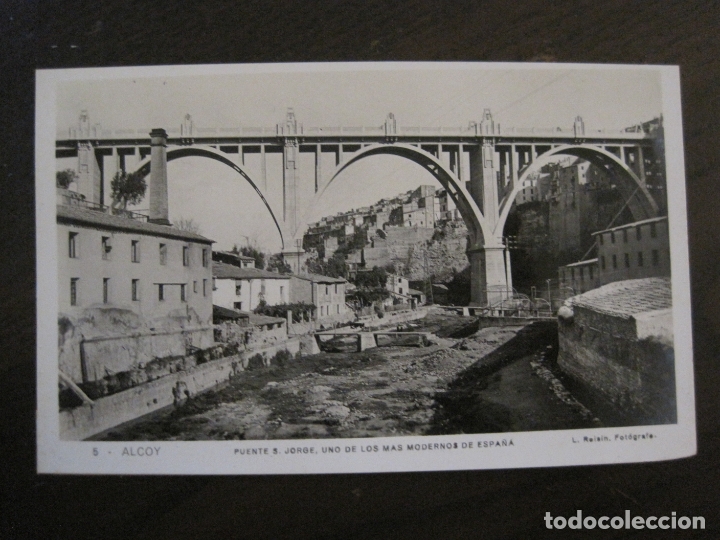 Cartoline: ALCOY-PUENTE DE S.JORGE-5-FOTOGRAFICA ROISIN-VER FOTOS-(63.113)