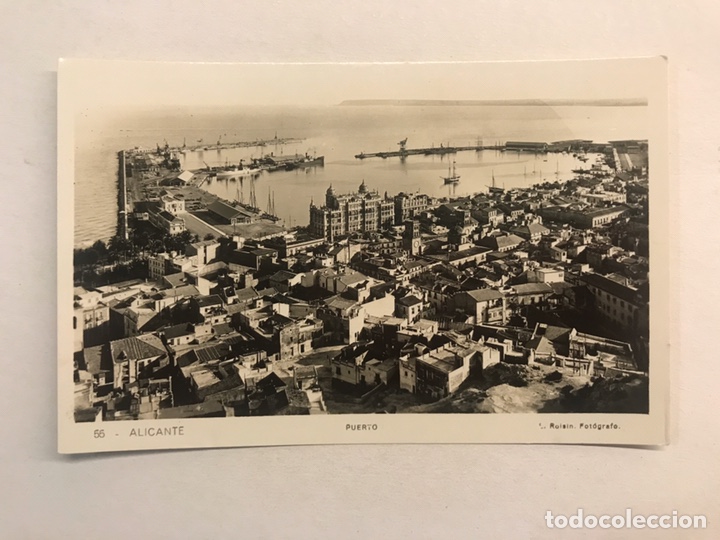 Postais: ALICANTE. Postal Fotograf&iacute;ca No.55, Puerto Edita: foto L. Roisin (h.1950?) Sin circular