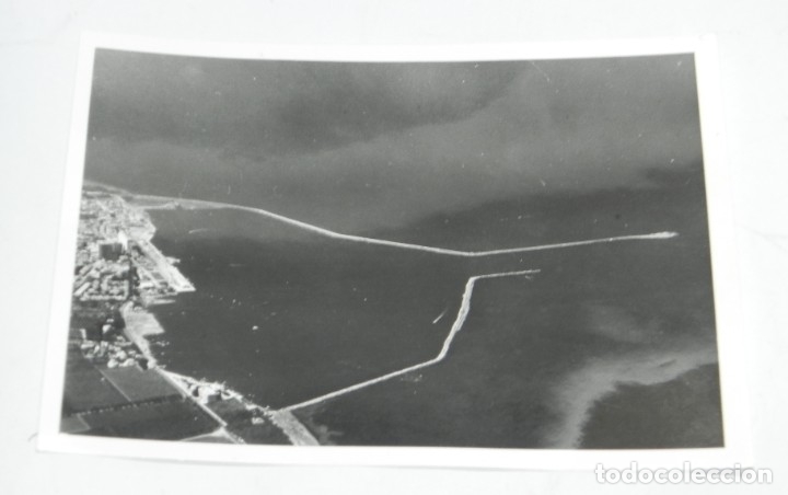 Postkarten: ANTIGUA FOTOGRAFIA AEREA DE EL PUERTO DE DENIA (ALICANTE), MIDE 18 X 13 CMS. EL ESCANER NO HACE JUST