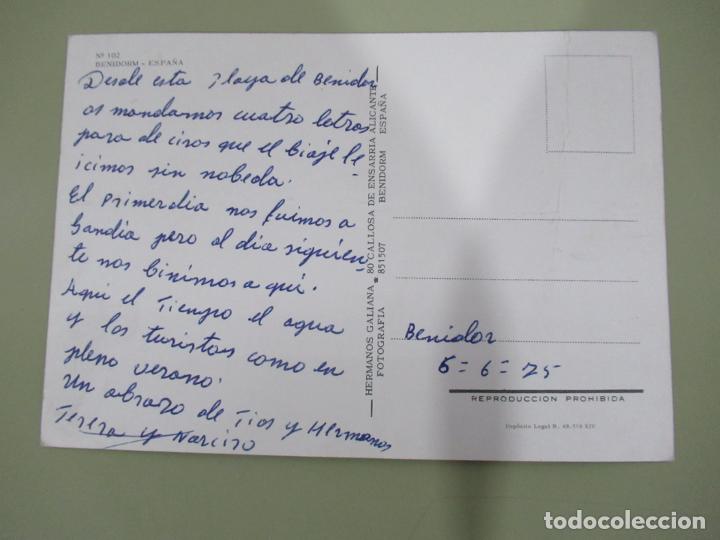 Postales: Recuerdo de Benidorm - Escrita - Foto 2